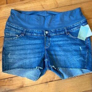H&M MAMA Denim Shorts Maternity Size XL